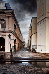 Drunken Streetlight at Pirate's Alley